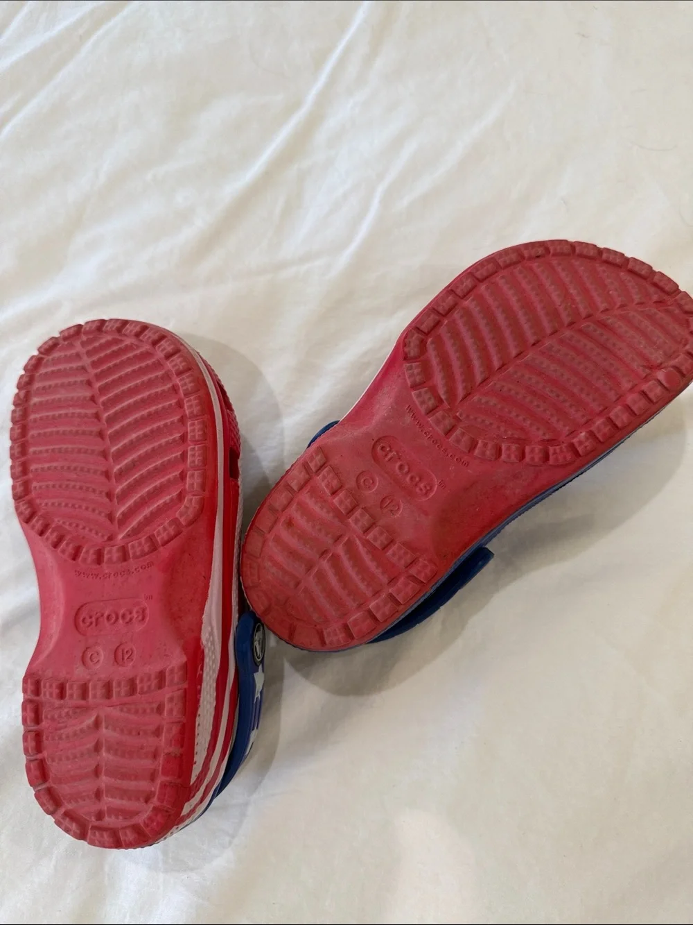CROCS Kids Red, White & Blue Star Clog Sandals
